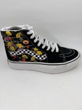 Vans Womens SK8 2.0 Hi Platform Poppy Checkered-SZ 6-Multicolored Sneakers Shoes